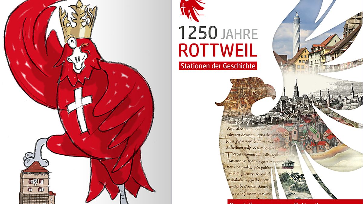 Leitbild und Leitfigur der Ausstellung 1250 Jahre Rottweil